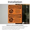 Signmission Chock Wheels Of Truck Or Trailer Bilingual OSHA Warning Sign, Vinyl Decal, 10in W x 14in L, 2PK OS-2PACK-WS-D-1014-L-12522 - alternate 5